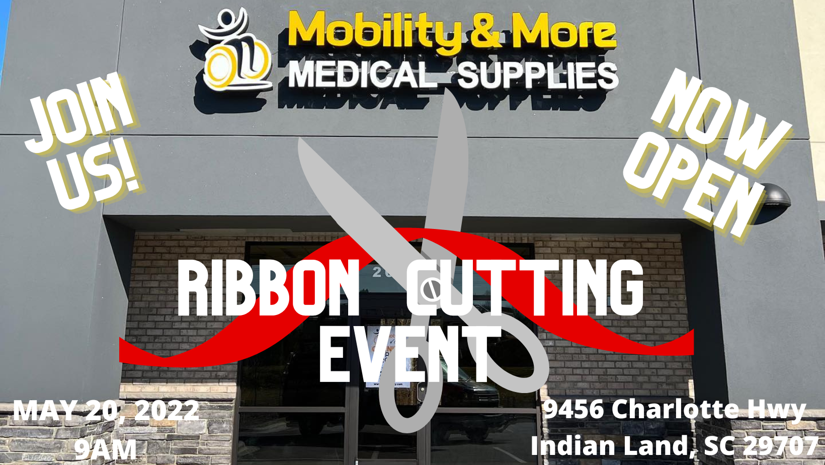 Grand Opening / Ribbon Cutting Event – Mobility & More